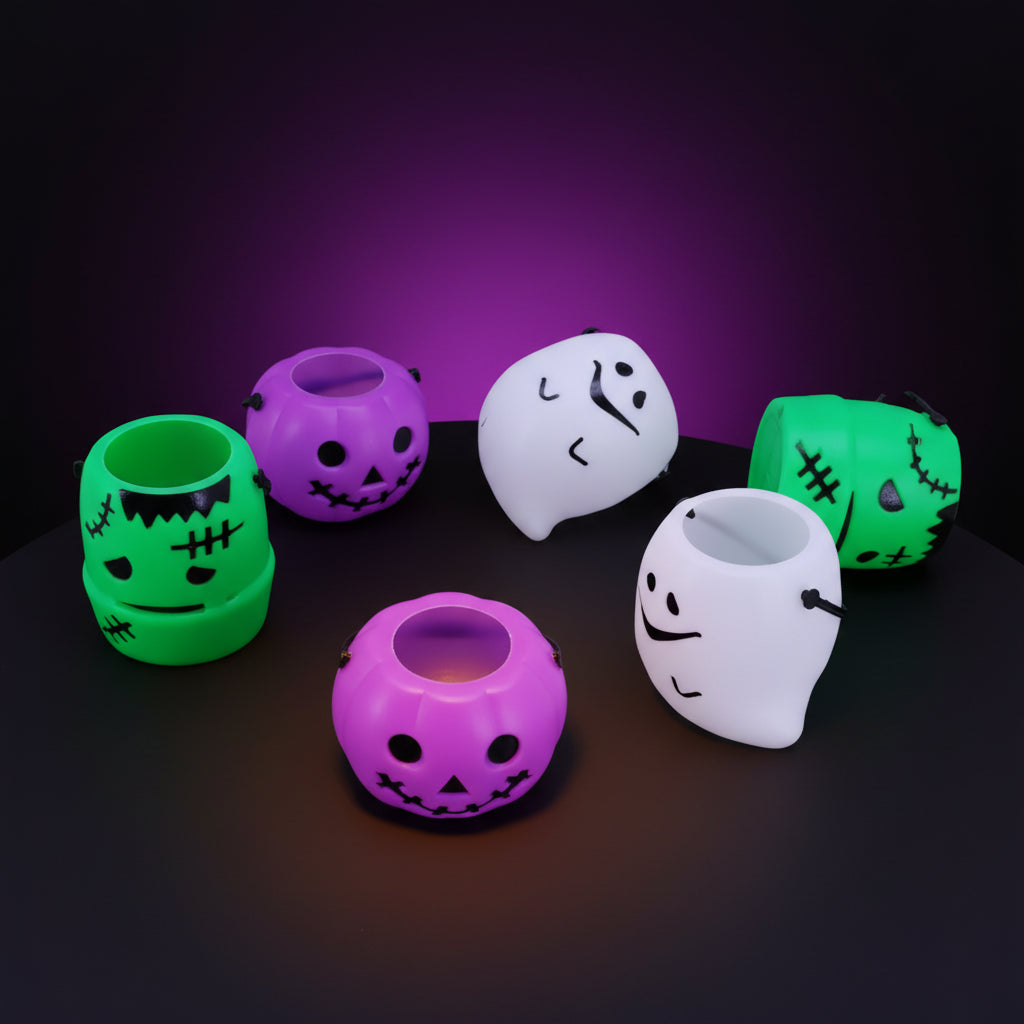 Seaux à Bonbons Halloween Mazzed, lot de 10 modèles assortis