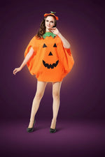 Déguisement Citrouille + Chapeau Mazzed porté lors d'une fête d'Halloween