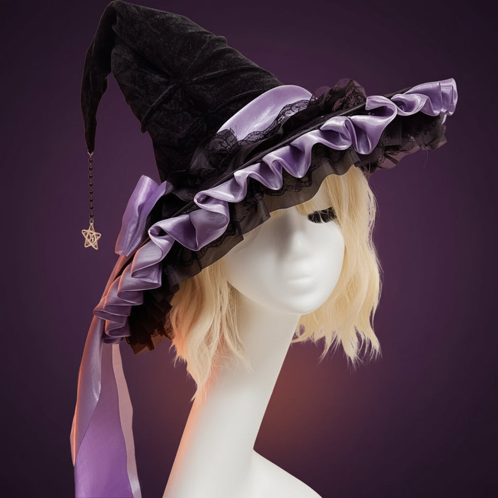 Chapeau de Sorcière — mise en situation, décoration/accessoire Halloween Mazzed
